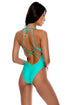 Luli Fama Luli Chic Luxe Stritc V Neck One Piece Bodysuit